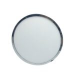 LED panel επιφανειακό 12W 3000K Θερμό λευκό Στρογγυλό Χρώμιο V-TAC – 6364