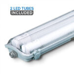 LED Φωτιστικό Τύπου Φθορίου 2x18W V-TAC 120cm Αδιάβροχο Φυσικό Λευκό 4000K – 6387