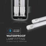 LED Φωτιστικό Τύπου Φθορίου 2x18W V-TAC 120cm Αδιάβροχο Φυσικό Λευκό 4000K – 6387