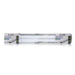LED Φωτιστικό Τύπου Φθορίου 2x18W V-TAC 120cm Αδιάβροχο Φυσικό Λευκό 4000K – 6387