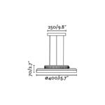 Faro Barcelona DOLME Λευκό Κρεμαστό Φωτιστικό LED 24W 3000Κ – 64099