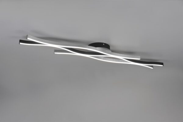 Φωτιστικό Οροφής Trio Lighting BLAZE LED 35W 4300lm 2300+3000+4000K Βουρτσισμένο Αλουμίνιο Step Dimmable – 641210305