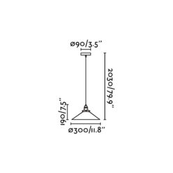 Faro Barcelona MARLIN Μαύρο Κρεμαστό Φωτιστικό 1XE27 60W- 64133