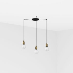 Faro Barcelona ART Κρεμαστό Φωτιστικό Τρίφωτο Χρυσού Χρώματος LAMP 1XE27 60W 64137-3L