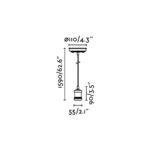 Faro Barcelona ART Κρεμαστό Φωτιστικό Χρυσού Χρώματος E27 – 64137