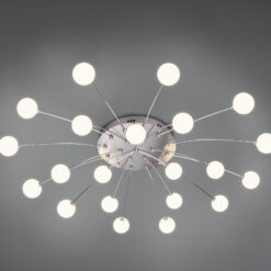 Φωτιστικό Οροφής Trio Lighting BULLET 2, 1,5W · 3570lm, 3000K Νίκελ Ματ Μεταλλικό, Step Dimmable – 641412107