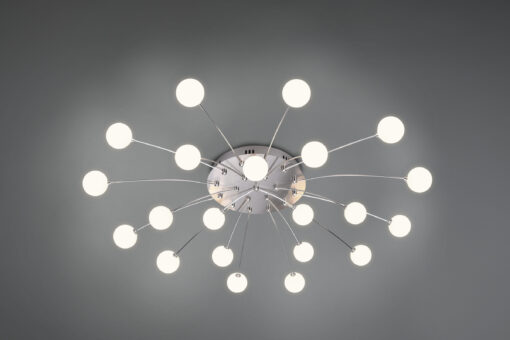 Φωτιστικό Οροφής Trio Lighting BULLET 2, 1,5W · 3570lm, 3000K Νίκελ Ματ Μεταλλικό, Step Dimmable – 641412107