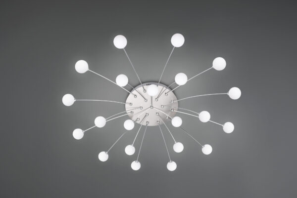 Φωτιστικό Οροφής Trio Lighting BULLET 2, 1,5W · 3570lm, 3000K Νίκελ Ματ Μεταλλικό, Step Dimmable – 641412107