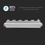 LED Panel Γραμμικό 20W 6400K Ψυχρό Λευκό με Λευκό Σώμα V-TAC – 6415