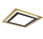 Φωτιστικό Οροφής Trio Lighting LED 46W 2700K Μαύρου Χρυσού Χρώματος – 641510280