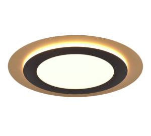 Φωτιστικό Οροφής Trio Lighting LED 42W 2700K Μαύρου Χρυσού Χρώματος – 641519280