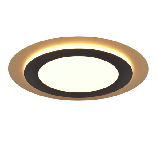 Φωτιστικό Οροφής Trio Lighting LED 42W 2700K Μαύρου Χρυσού Χρώματος – 641519280