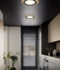 Φωτιστικό Οροφής Trio Lighting LED 42W 2700K Μαύρου Χρυσού Χρώματος – 641519280