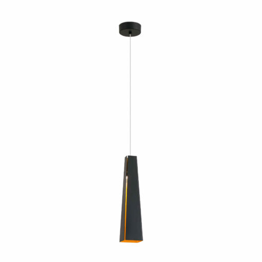 Faro Barcelona PLUMA Χρυσό-Μαύρο Κρεμαστό Φωτιστικό LED 6W 3000K- 64172