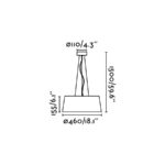 Faro Barcelona AINA Κρεμαστό Φωτιστικό Λευκού Χρώματος LED 40W 2700K- 64174
