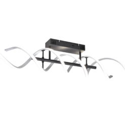 Φωτιστικό Οροφής Trio Lighting SEQUENCE , 41W · 5000lm, 2300+3000+4000K Βουρτσισμένο Αλουμίνιο Αλουμίνιο, Step Dimmable, Χρώματα Ρυθμιζόμενα στο Φωτιστικό – 641810205