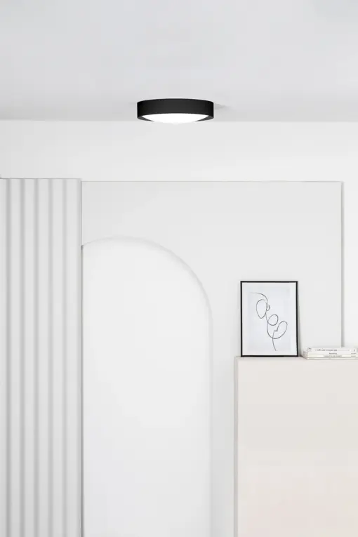 Faro Barcelona VUK Φωτιστικό Οροφής LED σε Μαύρο Χρώμα 40W 2700K IP44 – 64188N