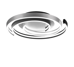 Φωτιστικό Οροφής Trio Lighting CAYA , 58W · 6800lm, 2300+3000+4000K Βουρτσισμένο Αλουμίνιο Μεταλλικό, Step Dimmable, Χρώματα Ρυθμιζόμενα στο Φωτιστικό – 641910205