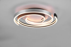 Φωτιστικό Οροφής Trio Lighting CAYA , 58W · 6800lm, 2300+3000+4000K Βουρτσισμένο Αλουμίνιο Μεταλλικό, Step Dimmable, Χρώματα Ρυθμιζόμενα στο Φωτιστικό – 641910205