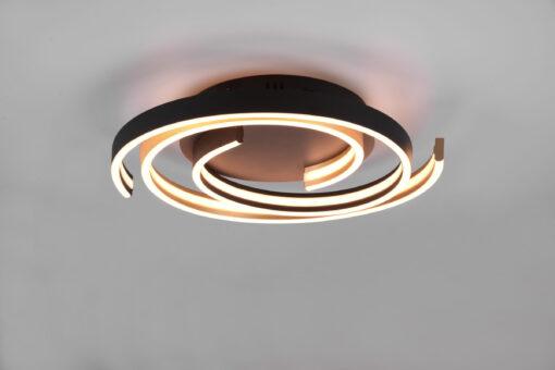 Φωτιστικό Οροφής Trio Lighting CAYA , 58W · 6800lm, 2300+3000+4000K Ορείχαλκος Ματ Μεταλλικό, Step Dimmable, Χρώματα Ρυθμιζόμενα στο Φωτιστικό- 641910208