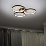 Φωτιστικό Οροφής Trio Lighting GROOVY , 30W · 3600lm, 3000K Μαύρο Ματ Μεταλλικό, Step Dimmable – 642110332