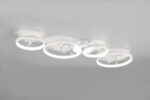 Φωτιστικό Οροφής Trio Lighting GROOVY , 37W · 4800lm, 4000K Λευκό Ματ Μεταλλικό, Step Dimmable – 642110431