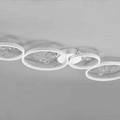 Φωτιστικό Οροφής Trio Lighting GROOVY , 37W · 4800lm, 4000K Λευκό Ματ Μεταλλικό, Step Dimmable – 642110431