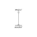 Faro Barcelona COSMOS Κρεμαστό Φωτιστικό Χάλκινου Χρώματος LED 6W 3000K- 64224