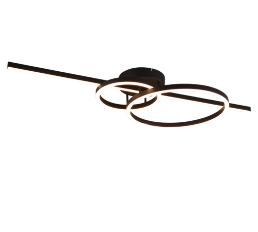 Φωτιστικό Οροφής Trio Lighting LED 54W 2700K Μαύρου Χρώματος – 643010332