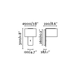 Faro Barcelona FOLD Επιτοίχιο Φωτιστικό Λευκού Χρώματος WHITE E27 – 64302