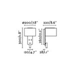 Faro Barcelona FOLD Επιτοίχιο Φωτιστικό Λευκού Χρώματος 1XE27 Αξεσουαρ Ανάγνωσης 3W – 64304