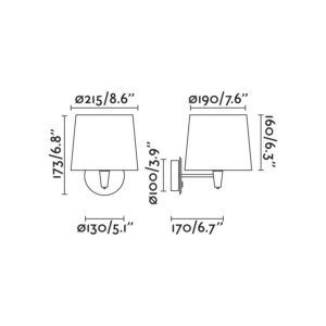 Faro Barcelona MAMBO Επιτοίχιο Φωτιστικό Λευκού-Πράσινου Χρώματος 1xE27- 64306