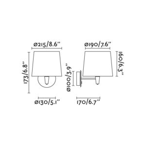 Faro Barcelona CONGA Επιτοίχιο Φωτιστικό Μαύρου Χρώματος E27 – 64307-03