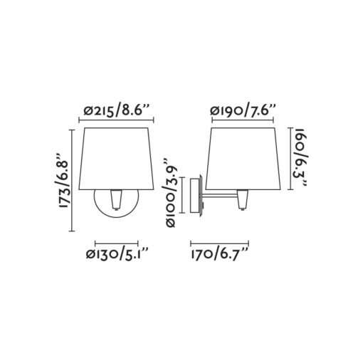 Faro Barcelona CONGA Επιτοίχιο Φωτιστικό Μαύρου Χρώματος E27 – 64307-03