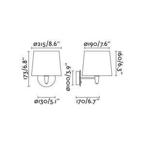 Faro Barcelona CONGA Επιτοίχιο Φωτιστικό Λευκού Χρώματος Ε27 – 64306-01