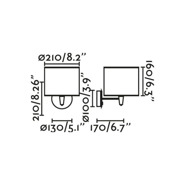 Faro Barcelona MAMBO Επιτοίχιο Φωτιστικό Μαύρου-Ρατταν Χρώματος 1xE27 – 64307-47