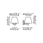 Faro Barcelona SUMBA Επιτοίχιο Φωτιστικό E27 σε Μαύρο/Ραττάν 15W  – 64307-71