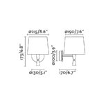 Faro Barcelona SAMBA Επιτοίχιο Φωτιστικό Λευκού Χρώματος Ε27 με Φως Ανάγνωσης LED 3W 3000K- 64308-35