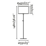 Faro Barcelona SAMBA Φωτιστικό Δαπέδου Μπεζ Χρώματος- 64313-41