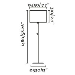 Faro Barcelona SAMBA Φωτιστικό Δαπέδου Μπεζ Χρώματος- 64313-41