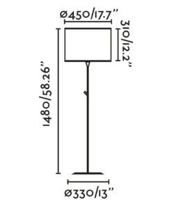 Faro Barcelona SAMBA Φωτιστικό Δαπέδου Μπεζ Χρώματος- 64313-41