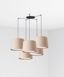 Faro Barcelona SAMBA Κρεμαστό Φωτιστικό, 5Φωτο, Εσωτερικού Χώρου, Μπεζ Χρώματος – 64314-44-5L