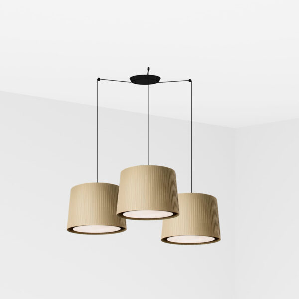 Faro Barcelona SAMBA Κρεμαστό 3Φωτο Φωτιστικό, Πράσινου Χρώματος – 64314-46-3L