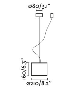 Faro Barcelona MAMBO Κρεμαστό Φωτιστικό Μαύρου-Ρατταν Χρώματος – 64314-47