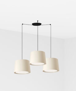 Faro Barcelona CONGA Κρεμαστό 3φωτο Φωτιστικό Μπεζ Χρώματος – 64314-54-3L