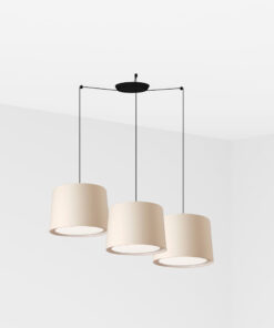 Faro Barcelona CONGA Κρεμαστό 3Φωτο Φωτιστικό Μπεζ Χρώματος – 64314-55-3L