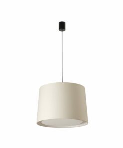 Κρεμαστό Φωτιστικό Μοντέρνο Μονόφωτο Καμπάνα Μπεζ CONGA  E27 ø500*350 FARO – 64315-55