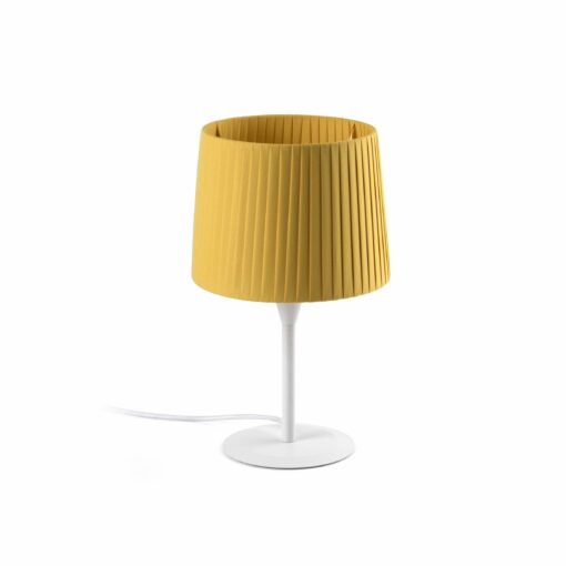 SAMBA Πορτατίφ με Κίτρινο Καπέλο και Λευκή Βάση E27 ø190 FARO – 64316-36