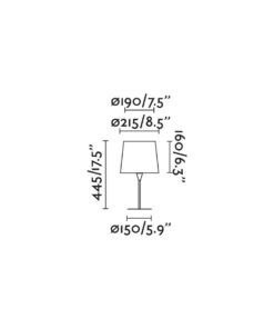 SAMBA Πορτατίφ με Κίτρινο Καπέλο και Λευκή Βάση E27 ø190 FARO – 64316-36