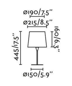 Faro Barcelona MINIMAMBO Επιτραπέζιο Φωτιστικό Λευκού Χρώματος 1XE27- 64316
